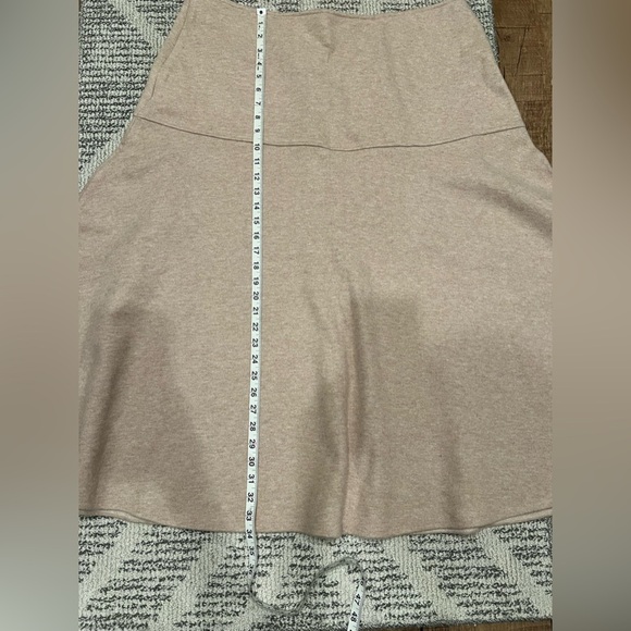 OGL Flare Midi  Oatmeal Color Careerwear Skirt - Picture 6 of 13